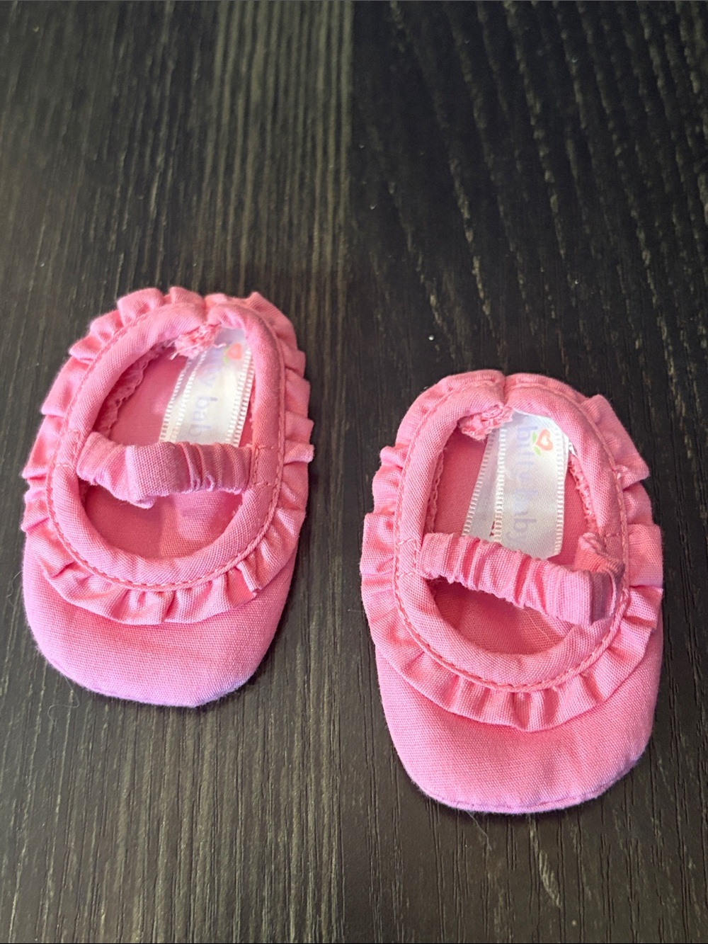 Bitty Baby American Girl Pink Ruffle Ballet Shoes for 18" dolls